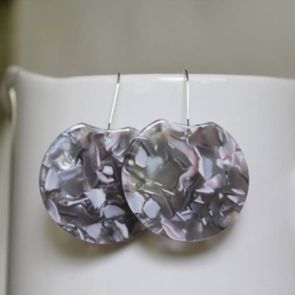 Round Acrylic Earrings